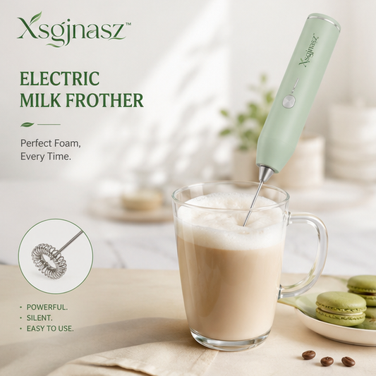 Xsgjnasz™ Electric Milk Frother Wand for Coffee, Latte & Matcha